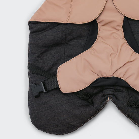 PAIKKA Visibility -heijastava talvitakki koiralle, taupe