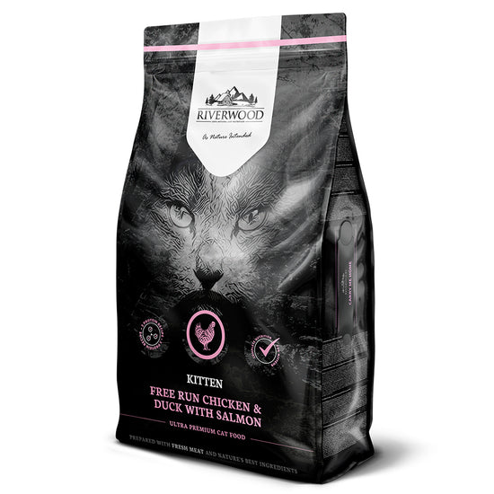 Riverwood täysravinto kissanpennulle, kana, ankka & lohi