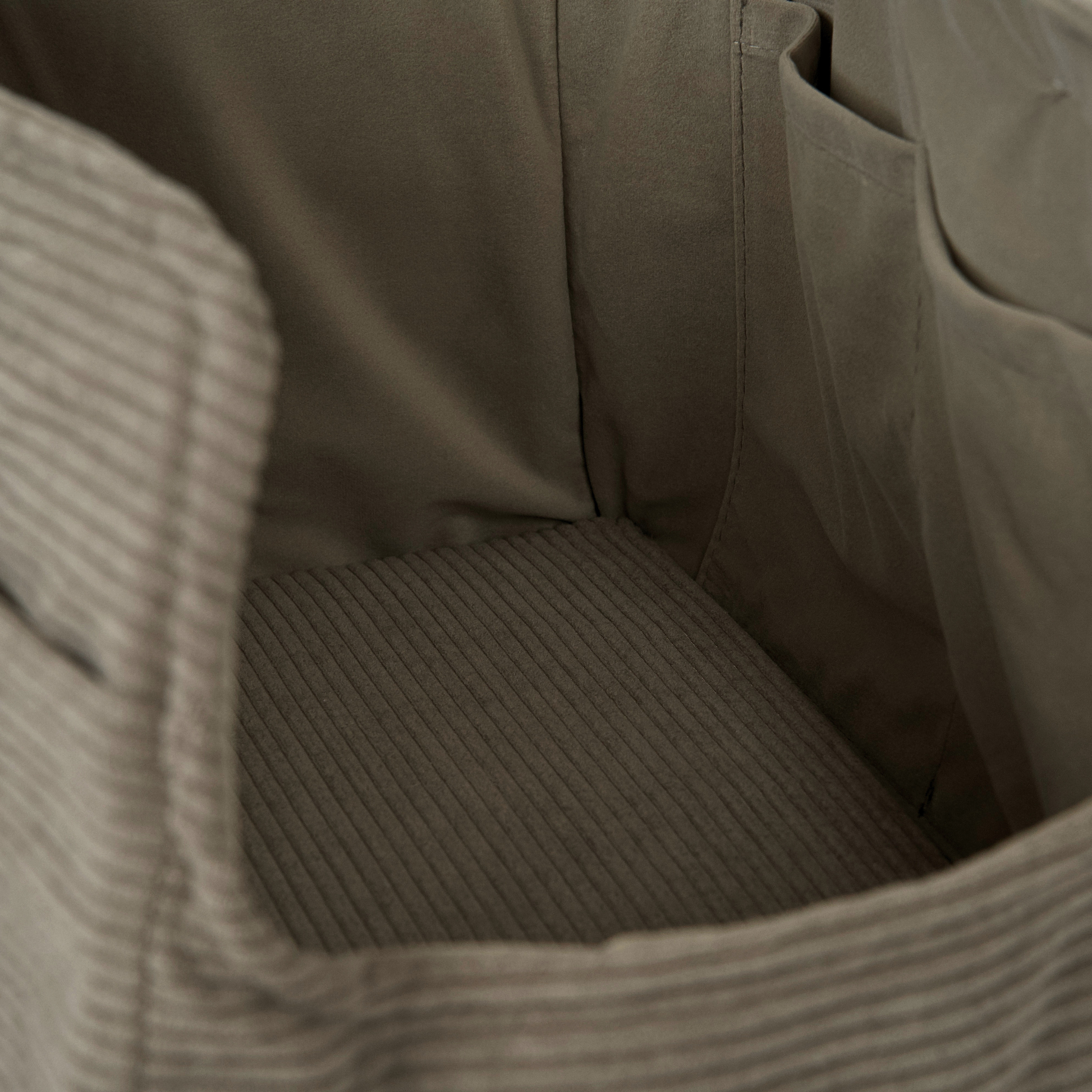 Vilda Carrier Bag | Taupe Corduroy by Staey