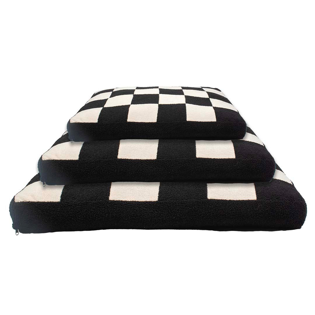 Cozy Block -peti, musta-valkoinen