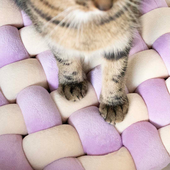 Makoilualusta, lila-beige