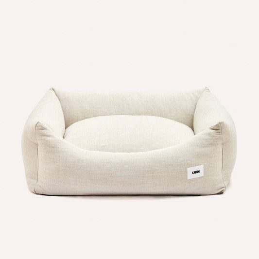Snozy dog bed, linen