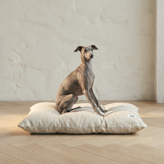 Bela dog bed, linen
