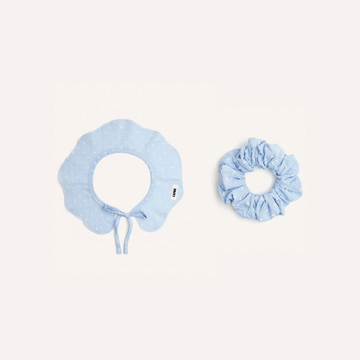 Light Blue Collar & Scrunchie Set