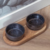 Wolf ceramic food bowl 