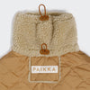 PAIKKA quilted sherpa dog winter coat