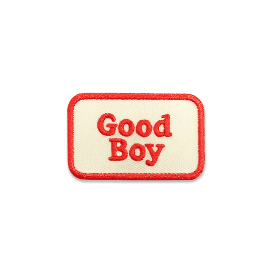 Scout's Honour Good Boy -silitettävä kangasmerkki koiralle