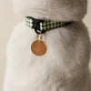 Cat Collar, Green Checkered