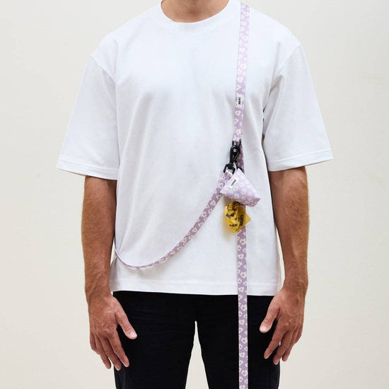 CAFIDE Juno - kierrätetty kakkapussikotelo, violetti kukka