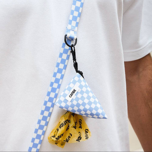 CAFIDE Juno - kierrätetty kakkapussikotelo, Vichy Blue