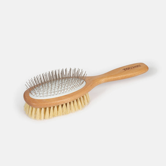 Toutou Petcare Kaksipuolinen harja pitkälle ja keskipitkälle karvalle