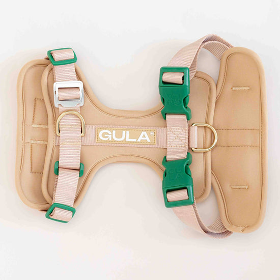 GULA DOG CARE Koiran valjaat, beige & vihreä