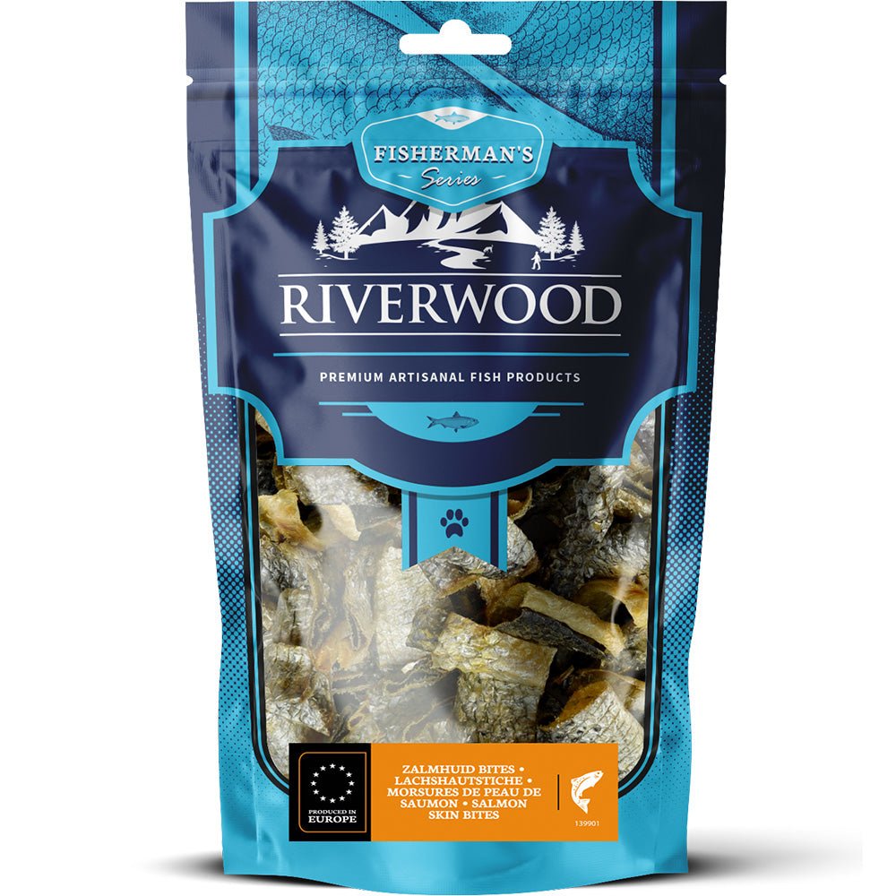 Riverwood Kuivatut lohennahkapalat koirille ja kissoille