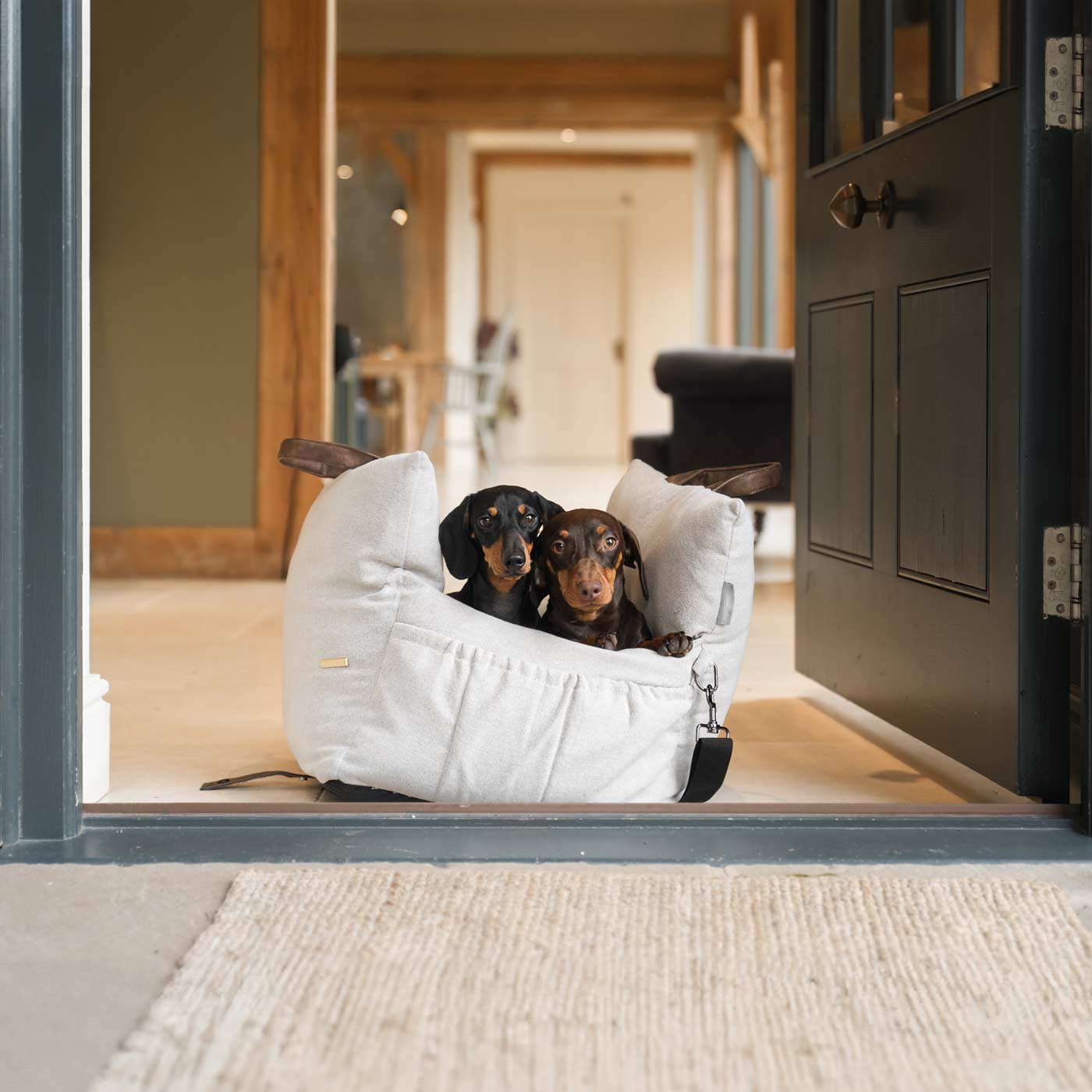 Lords and Labradors Matkustuskassi koiralle, vaaleanharmaa