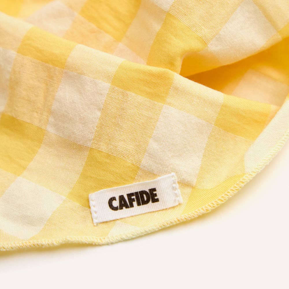 CAFIDE Nata - koiran bandana, keltainen ruutu