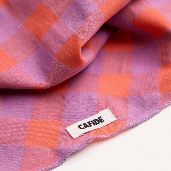 CAFIDE Nata - koiran bandana, violetti ruutu