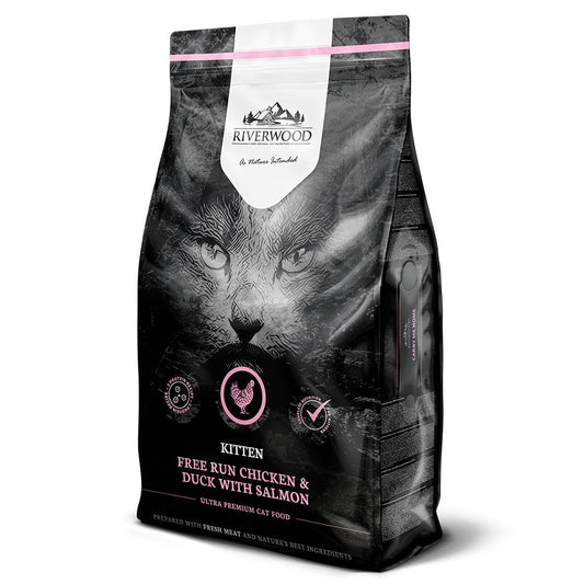 Riverwood Täysravinto kissanpennulle, kana, ankka & lohi